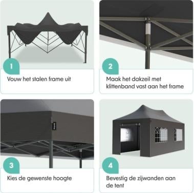 Partytent  6 bij 3 meter
