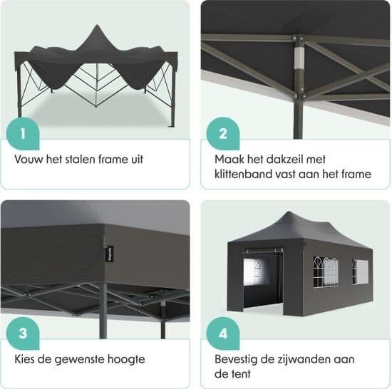 Partytent  6 bij 3 meter