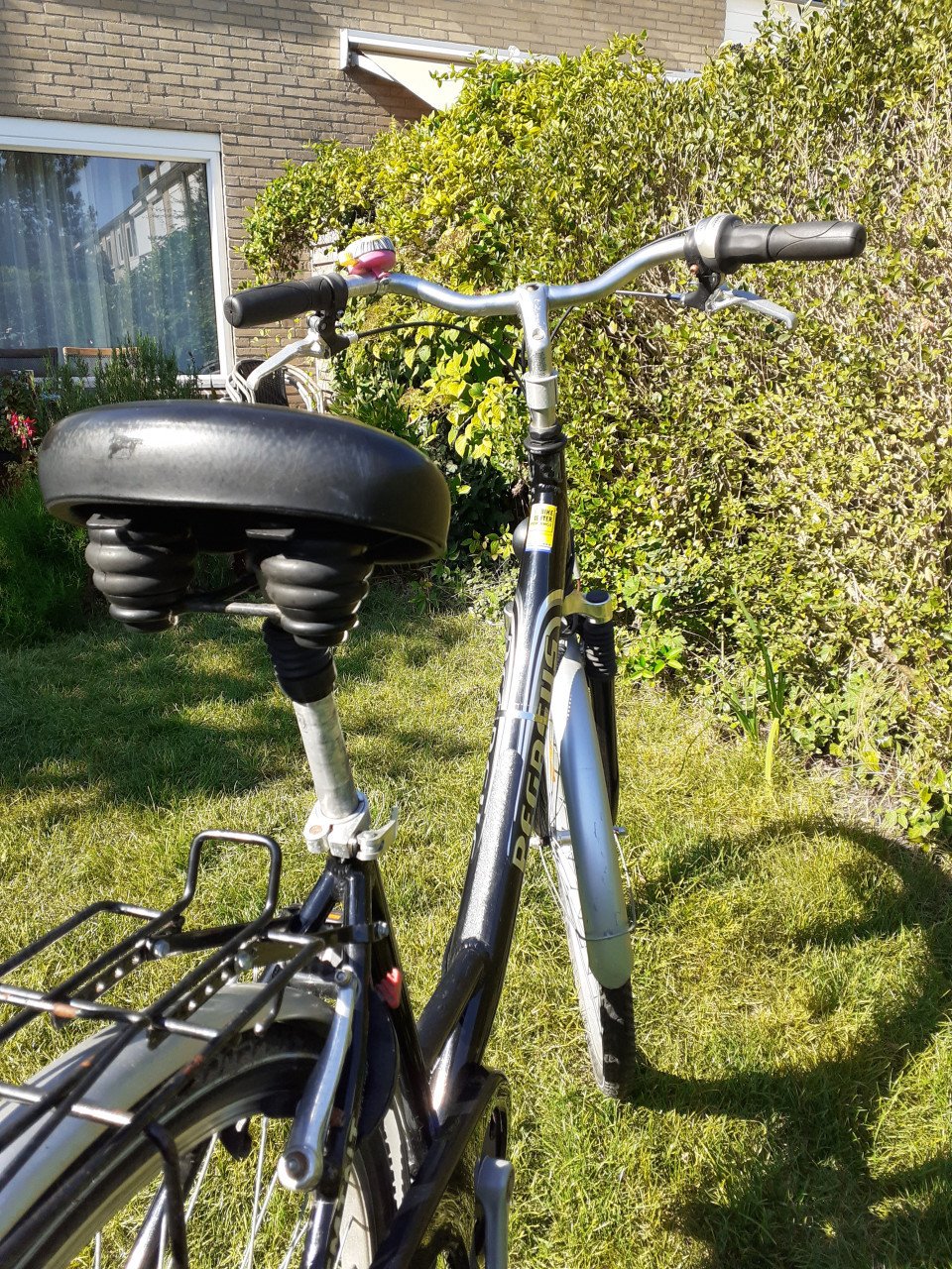 Oerdegelijke damesfiets, merk Pegasus (Duits)