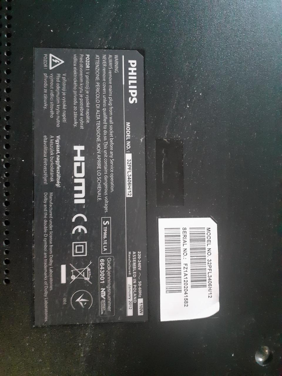 Philips tv ***  PHILIPS televisie *** 32 inch = 80 cm + afstandbed.