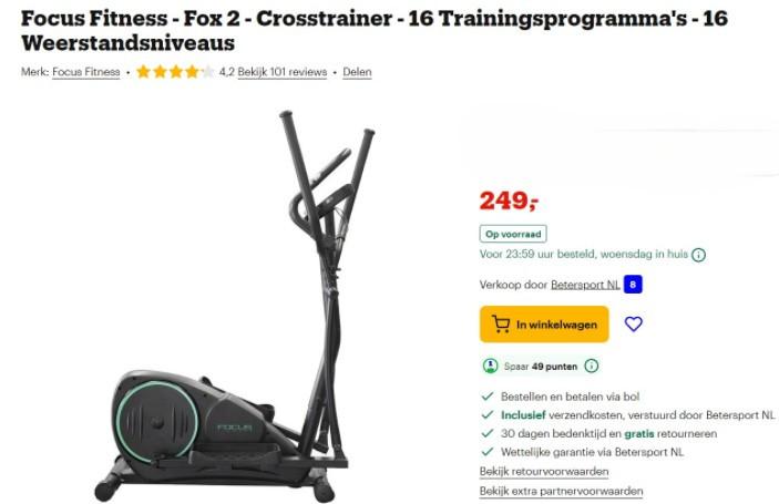 Crosstrainer  [  7 maanden oud! ]