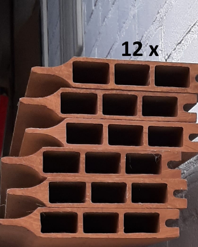 Houtcomposiet stapelplanken - Voor één schutting van 180x180 - NIEUW