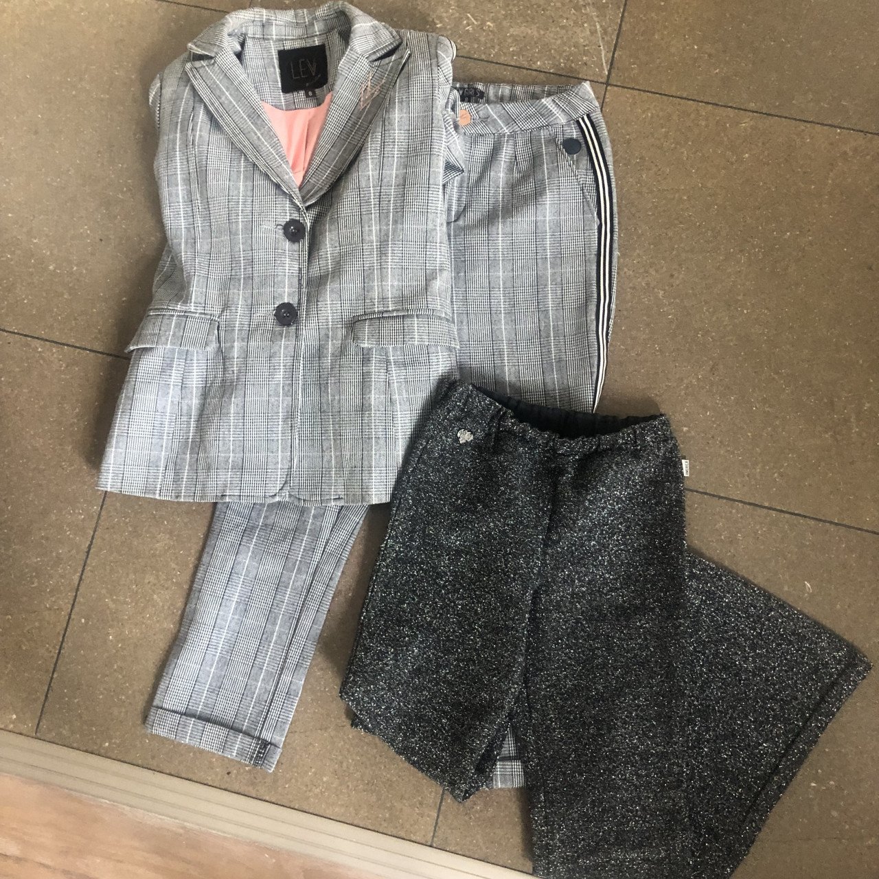 Glitterbroek meisje 134/140