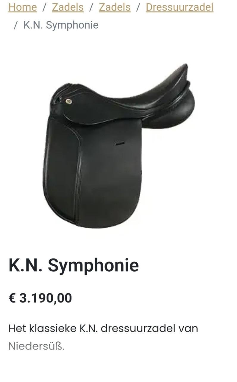 KN dressuurzadel Symfonie 17 inch