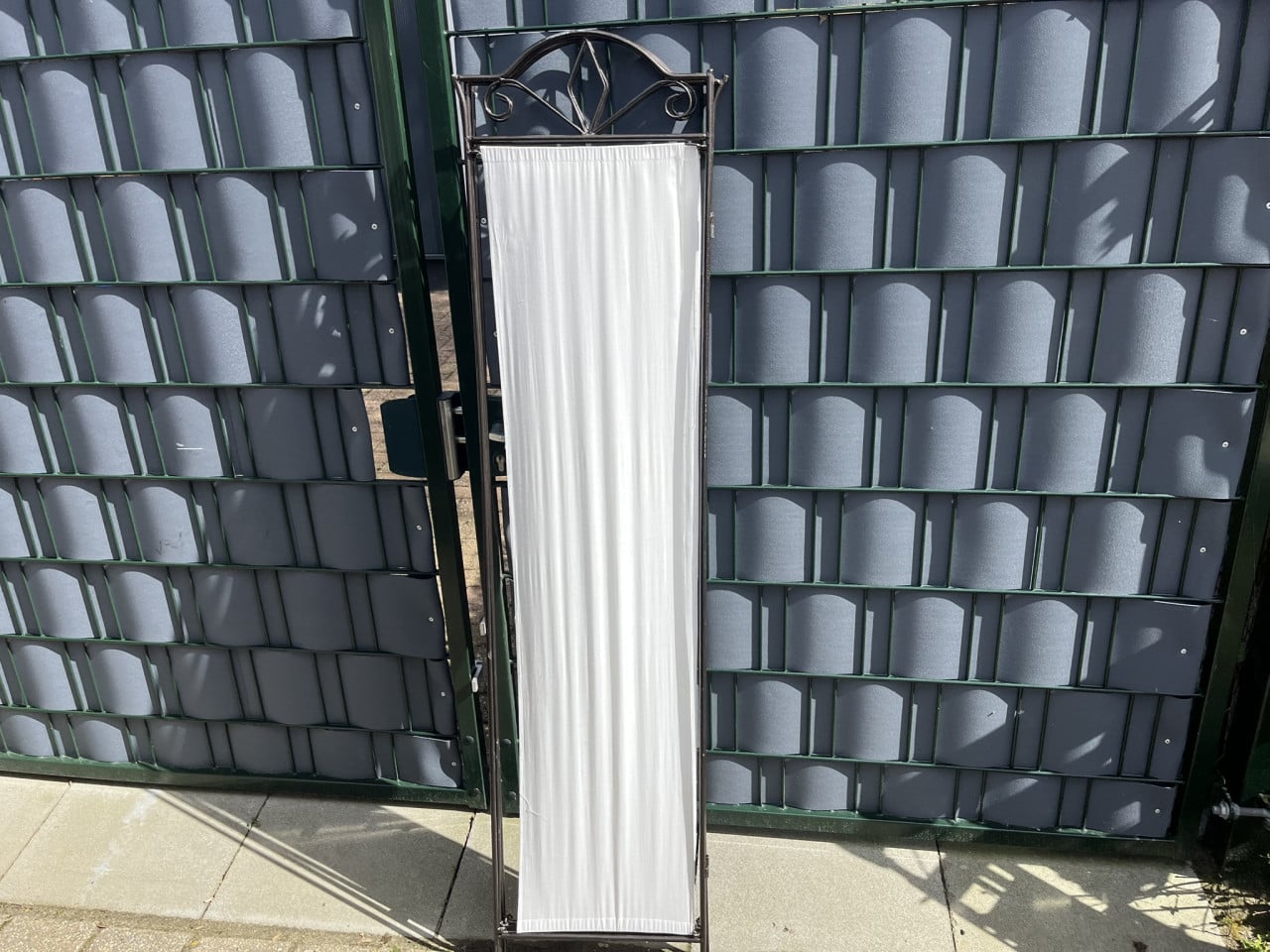 Kamerscherm, metalen frame