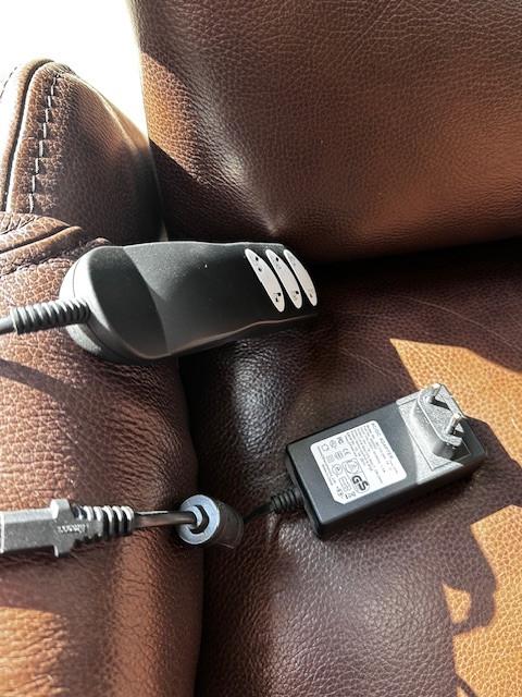 Leren elektrische relaxfauteuil – bruin – met afstandsbediening