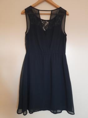 Blauw jurk kant Only maat s (riempje ontbreekt)