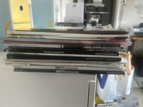Verschillende tijdschriften over fotografie