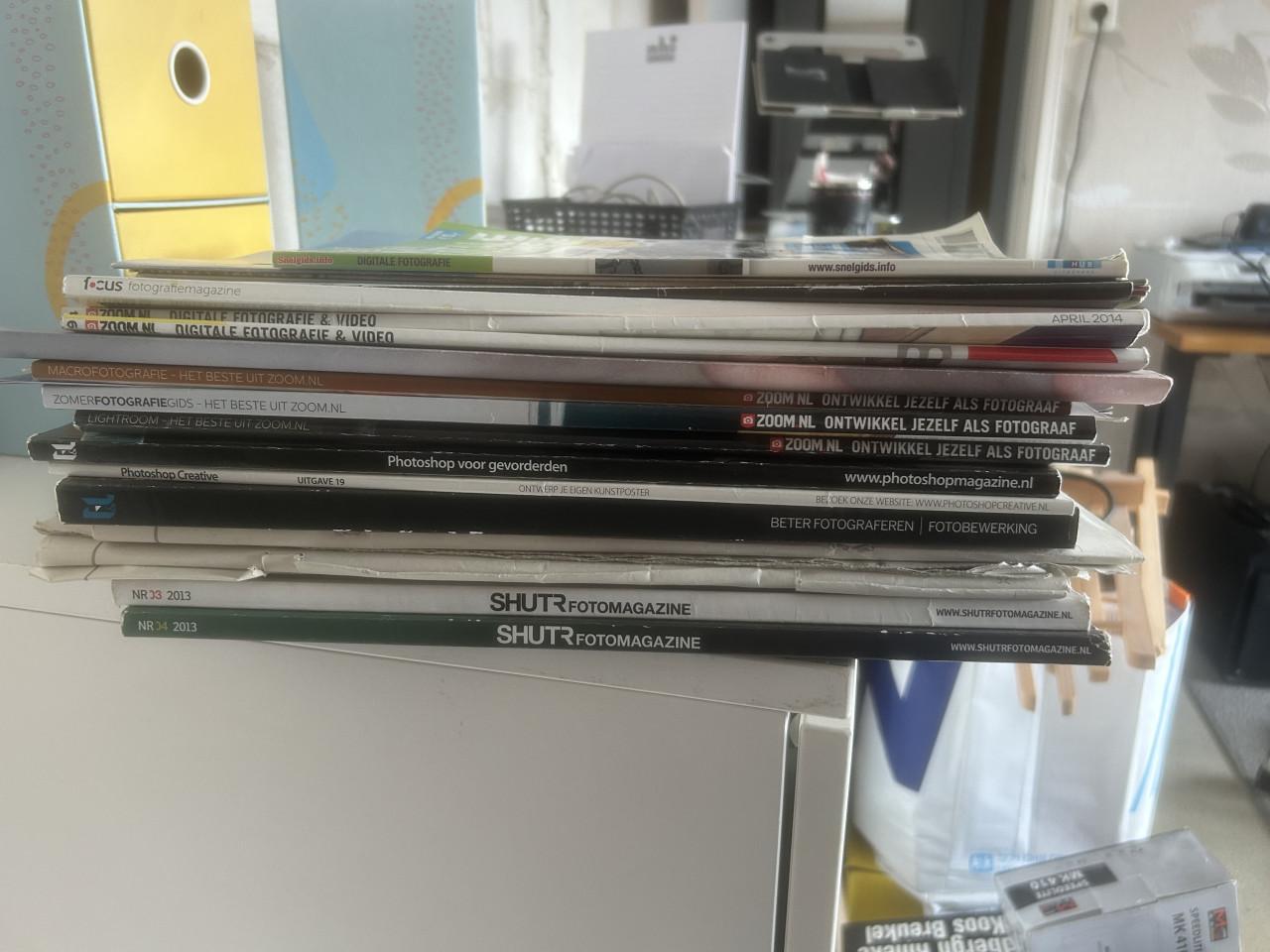 Verschillende tijdschriften over fotografie