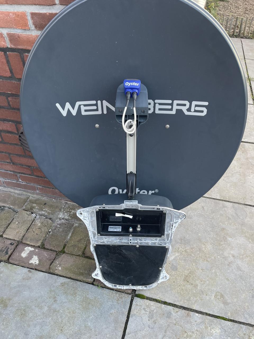 OYSTER schotel antenne met een TEN HAAFT featurebox