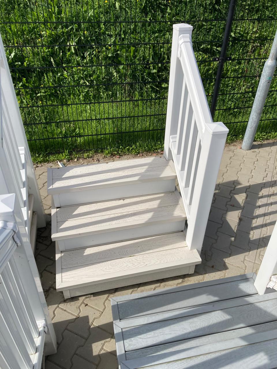 Trapje voor chalet of stacaravan