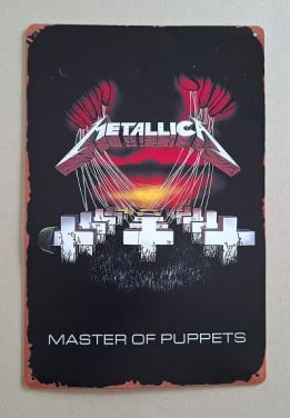 Metallica Metalen Bord  LEES