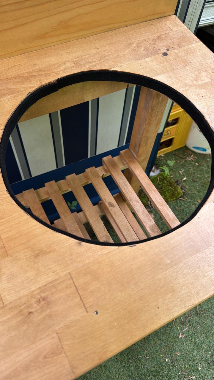 Tafel voor mini kamado