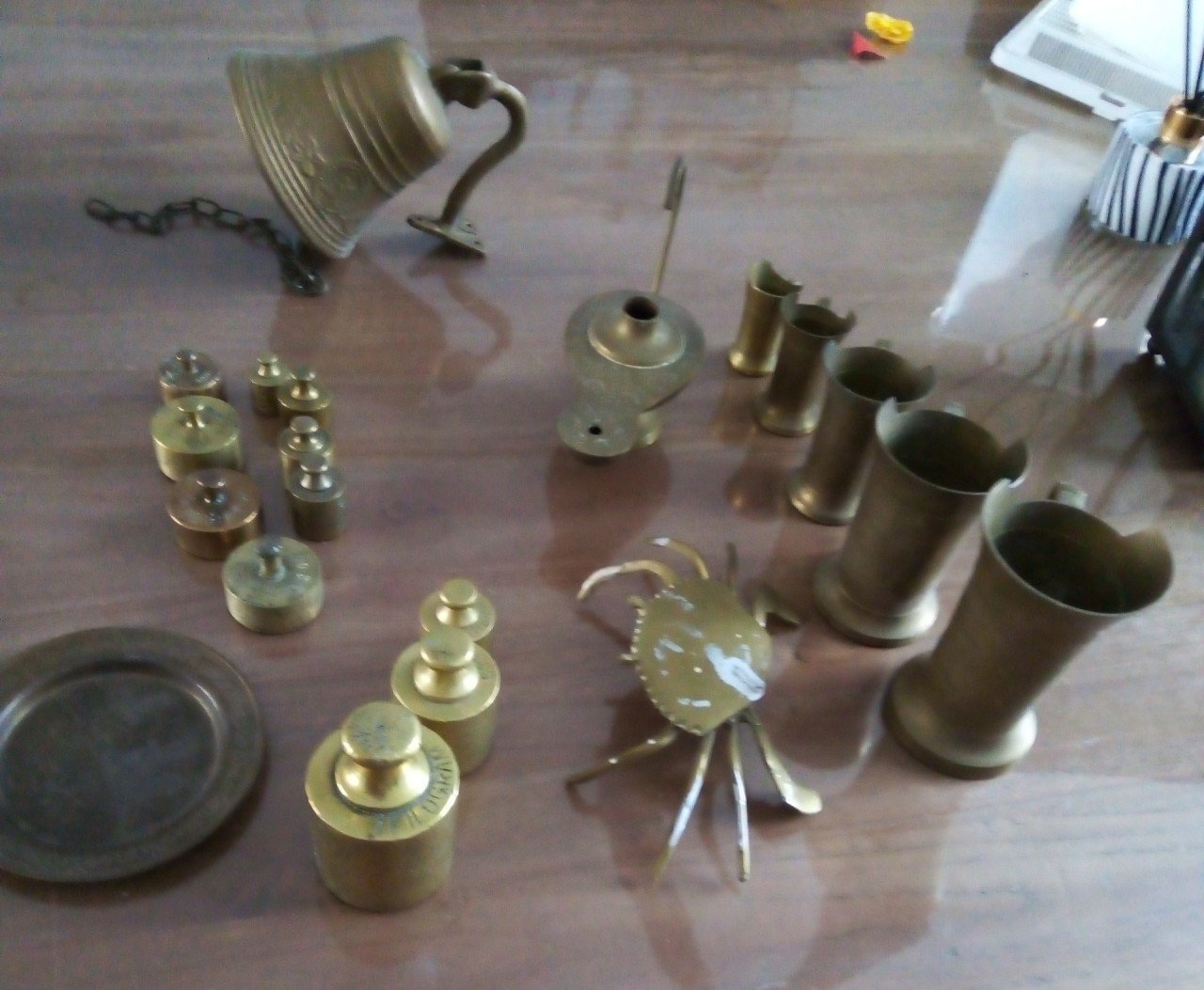 Koperen decoraties €25,-