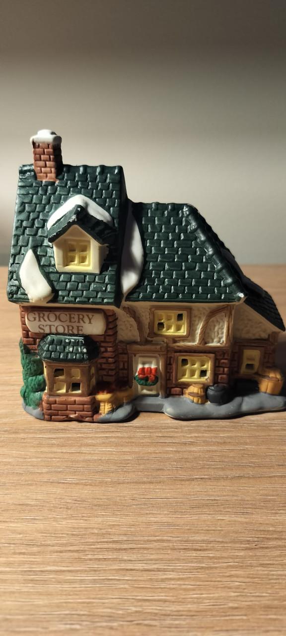 Vintage Kerstdorp Nova 1995 – Grote Set met Huisjes en Figuren