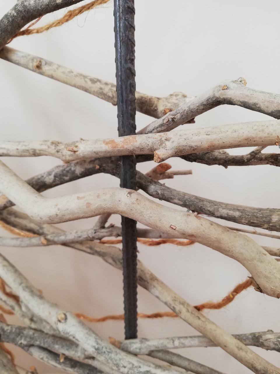 Houten decoratie, raamdecoratie