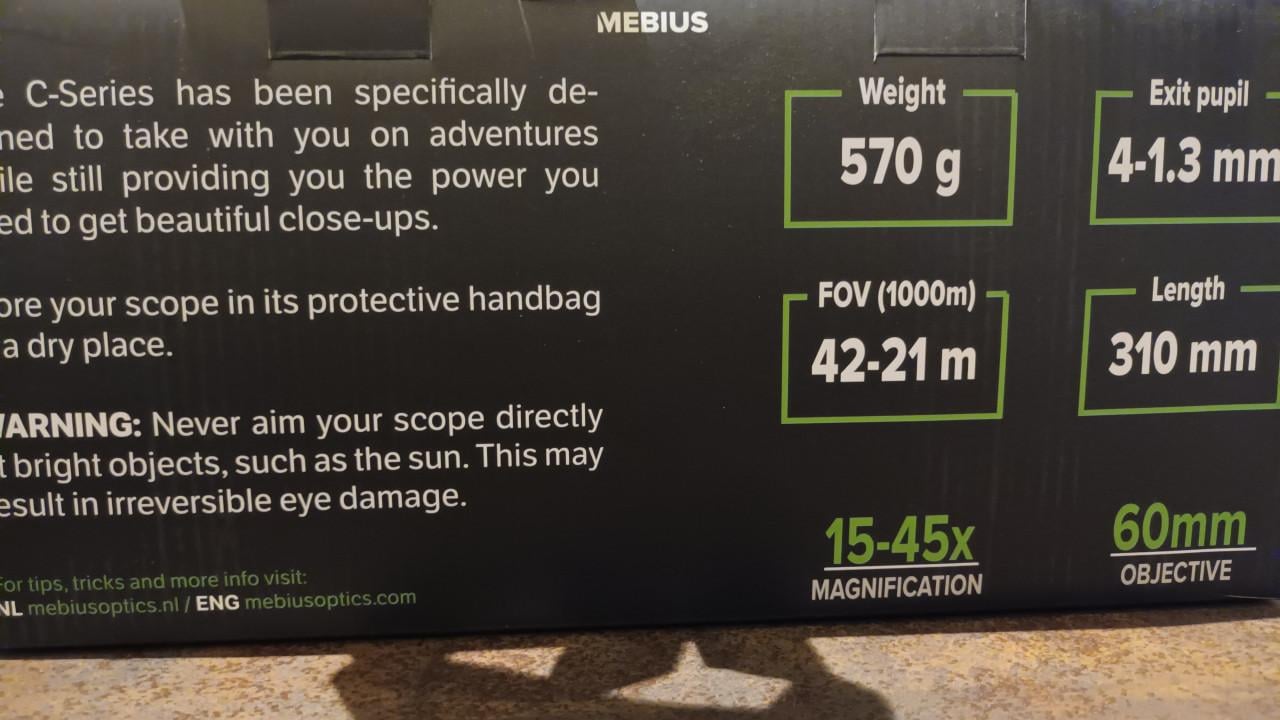 Mebius spotting scope