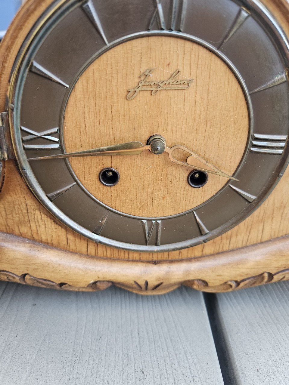 Prachtige kleine Junghans pendule, klein model, werkende staat...