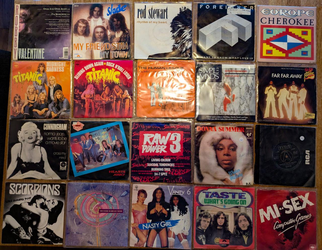 Partij 125 Vinyl Singles (70s/80s Pop, Rock & Hardrock)