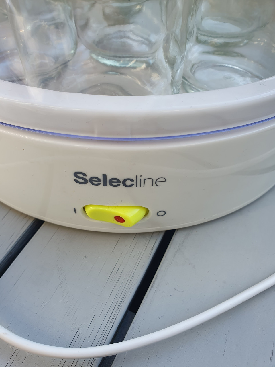 Prachtige kleurrijke vintage Selecline EP2136 Yoghurt Maker....