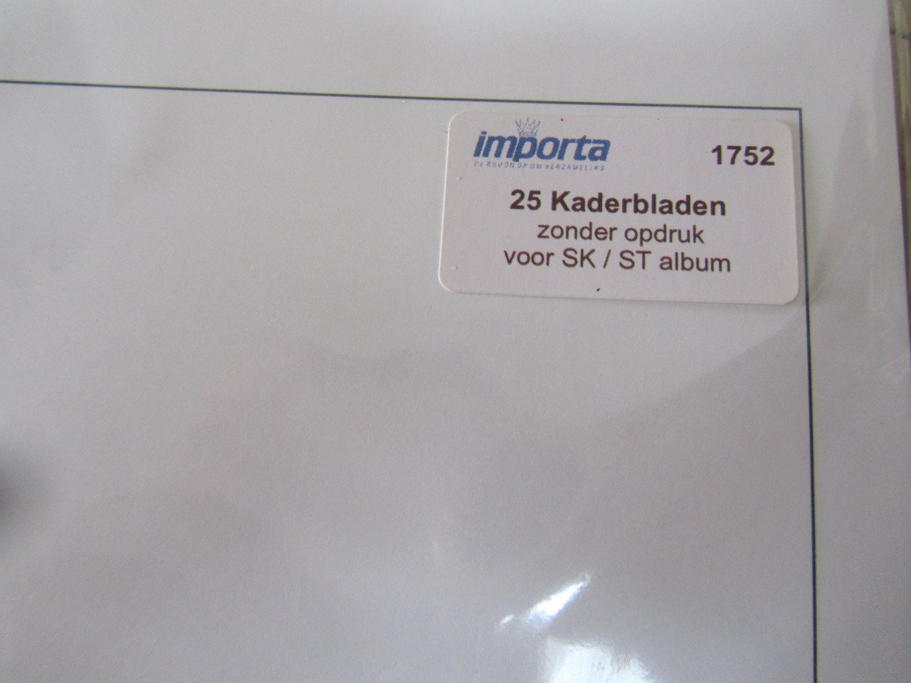 Kader/inleg bladen