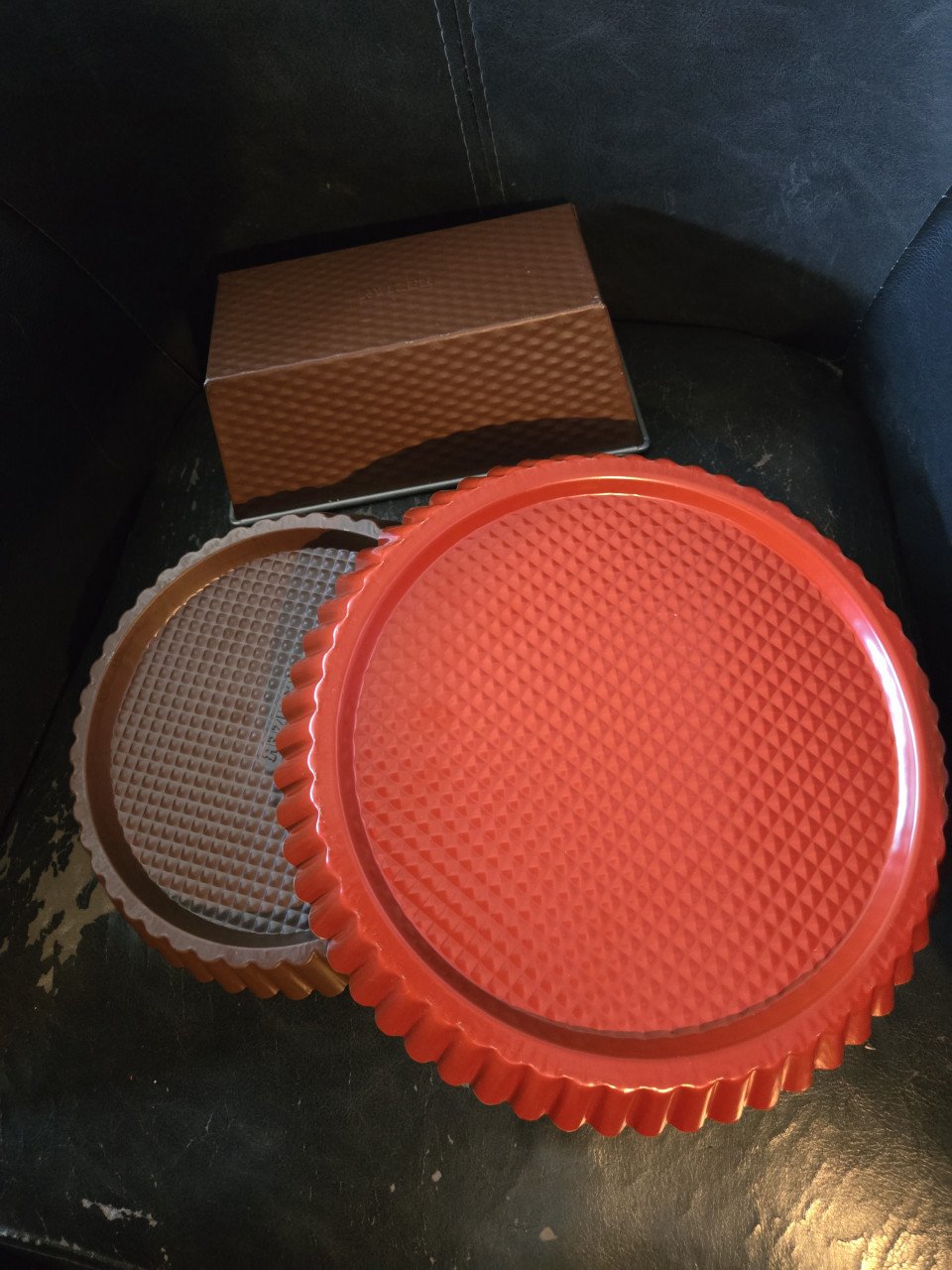 2 taartvormen 22 en 28 cm, 1 bakblik 20x11 cm, Kaiser