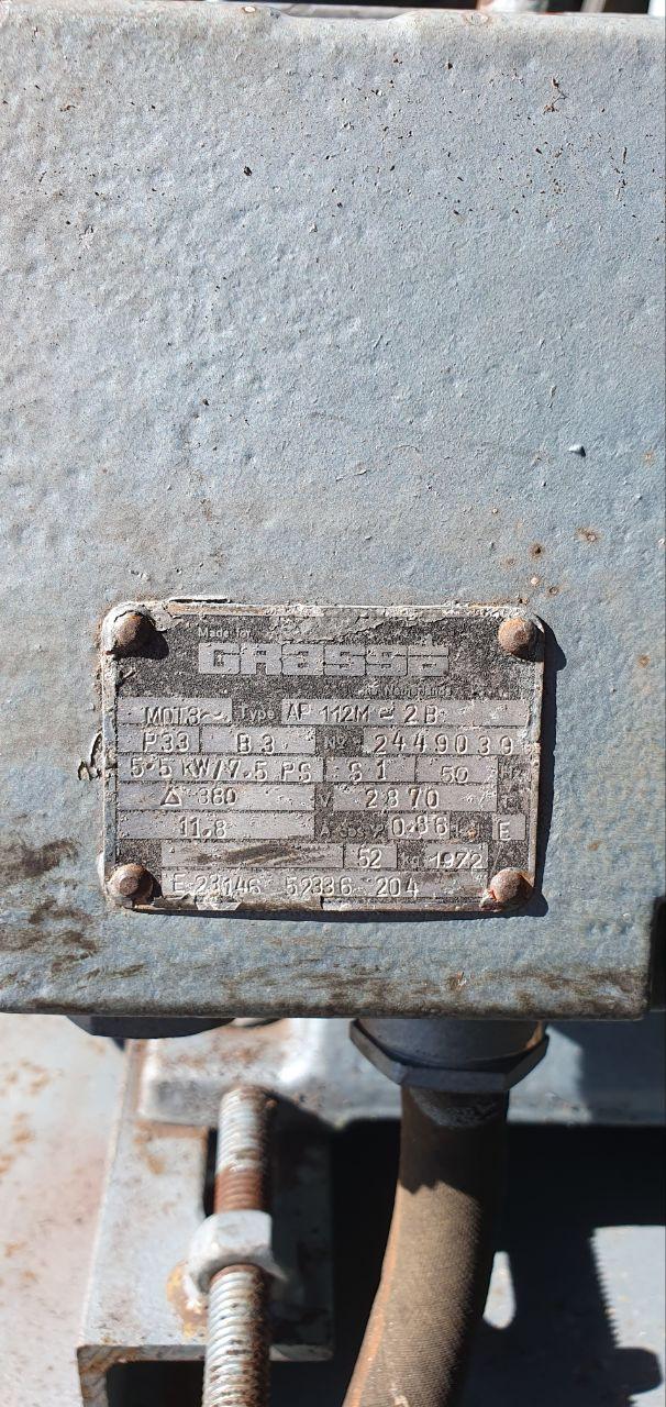 GRASSO compressor L-82-1 uit 1972 15Bar 380Volt 325Liter