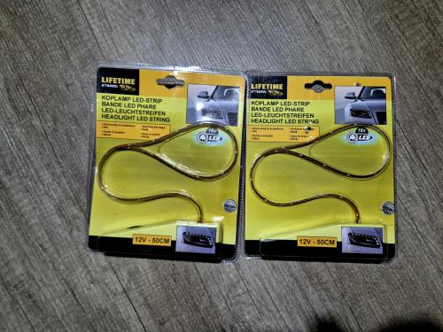Nieuwe LED koplamp strips 12V – 50cm – set van 2