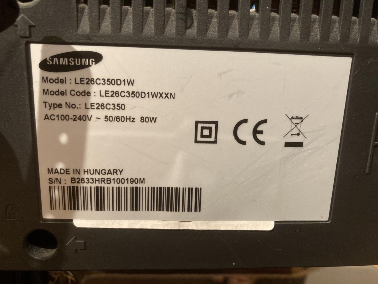 Samsung LEC26350  LED tv met CI+ module en evt. Delta kaart