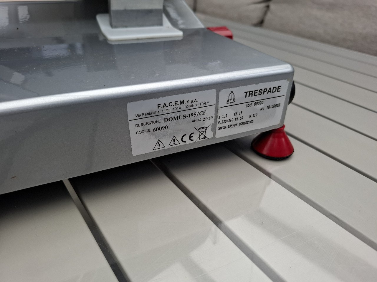 DOMUS 195 Tre Spade snijmachine