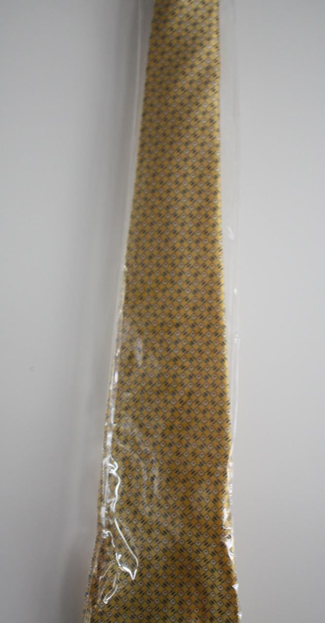 Nieuwe stropdas geel met patroon