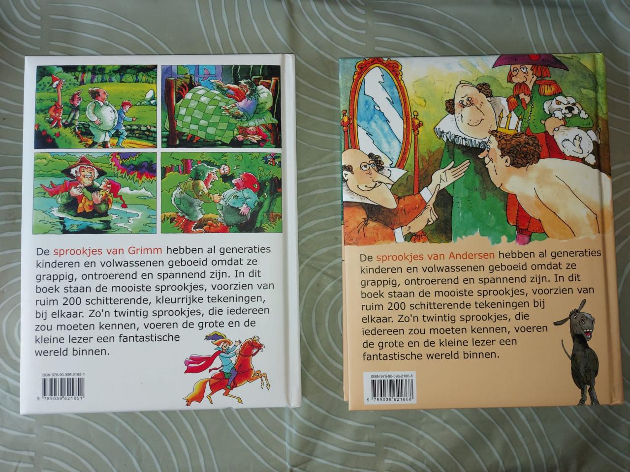 2 splinternieuwe dikke sprookjesboeken Andersen en Grimm