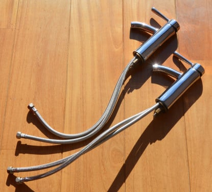 2x Ikea Dalskär (chroom versie) (wastafelmengkranen)