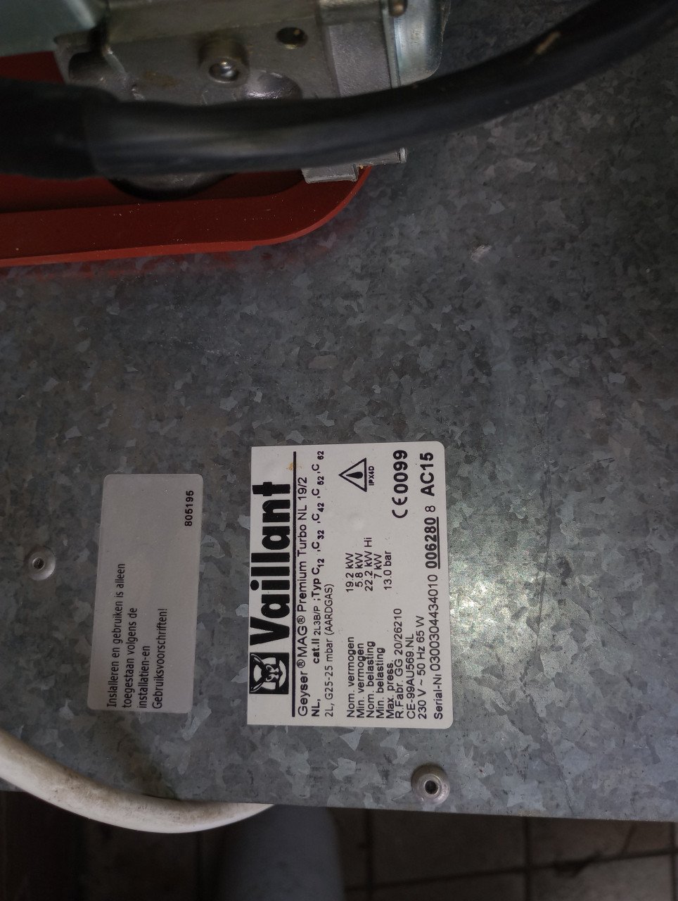 Geiser/ cv ketel