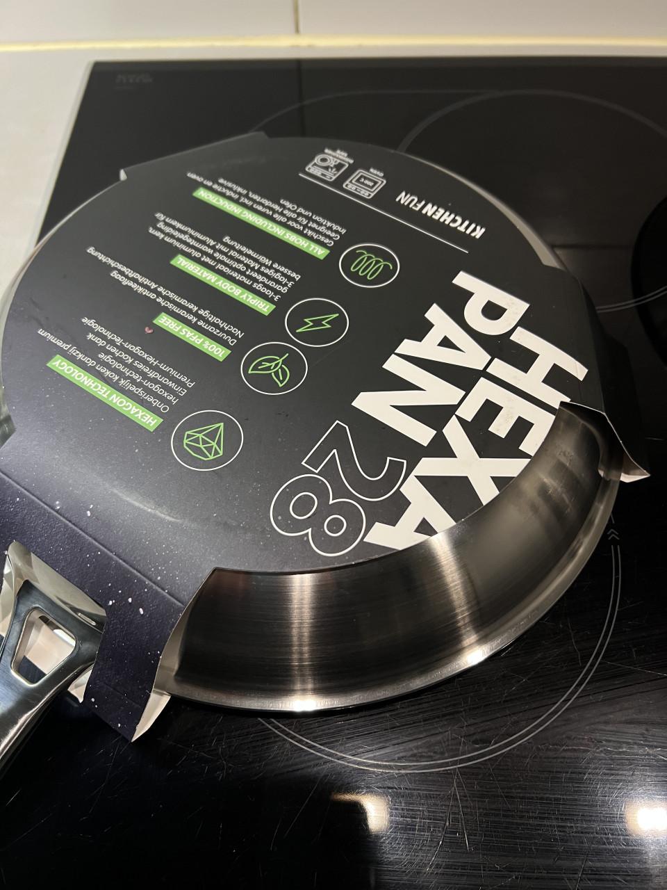 Nieuwe Set KitchenFun Hexa hybrid ns Koekenpan Ø 28CM – en Ø 24 CM.