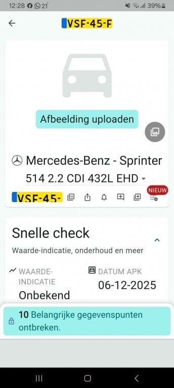 Mercedes-Benz Sprinter 2.2 cdi 514 432l ehb