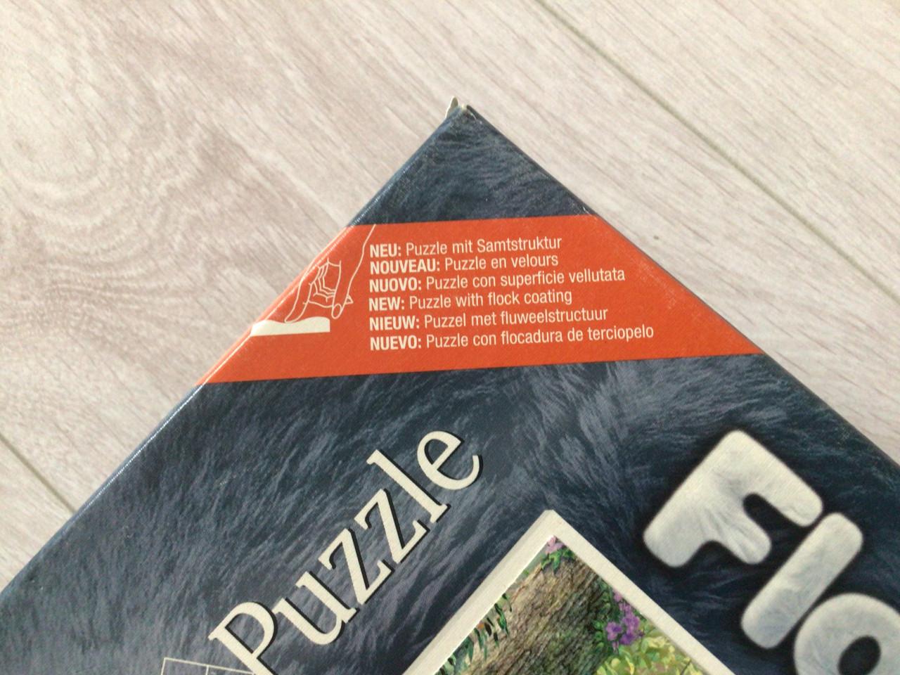 Puzzel met fluweelstructuur