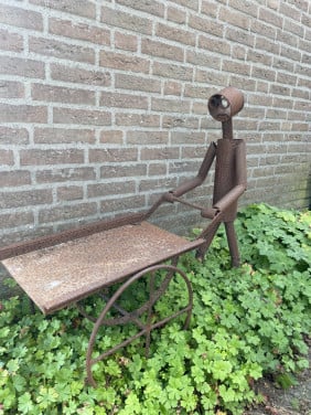 Ijzeren man met kar
