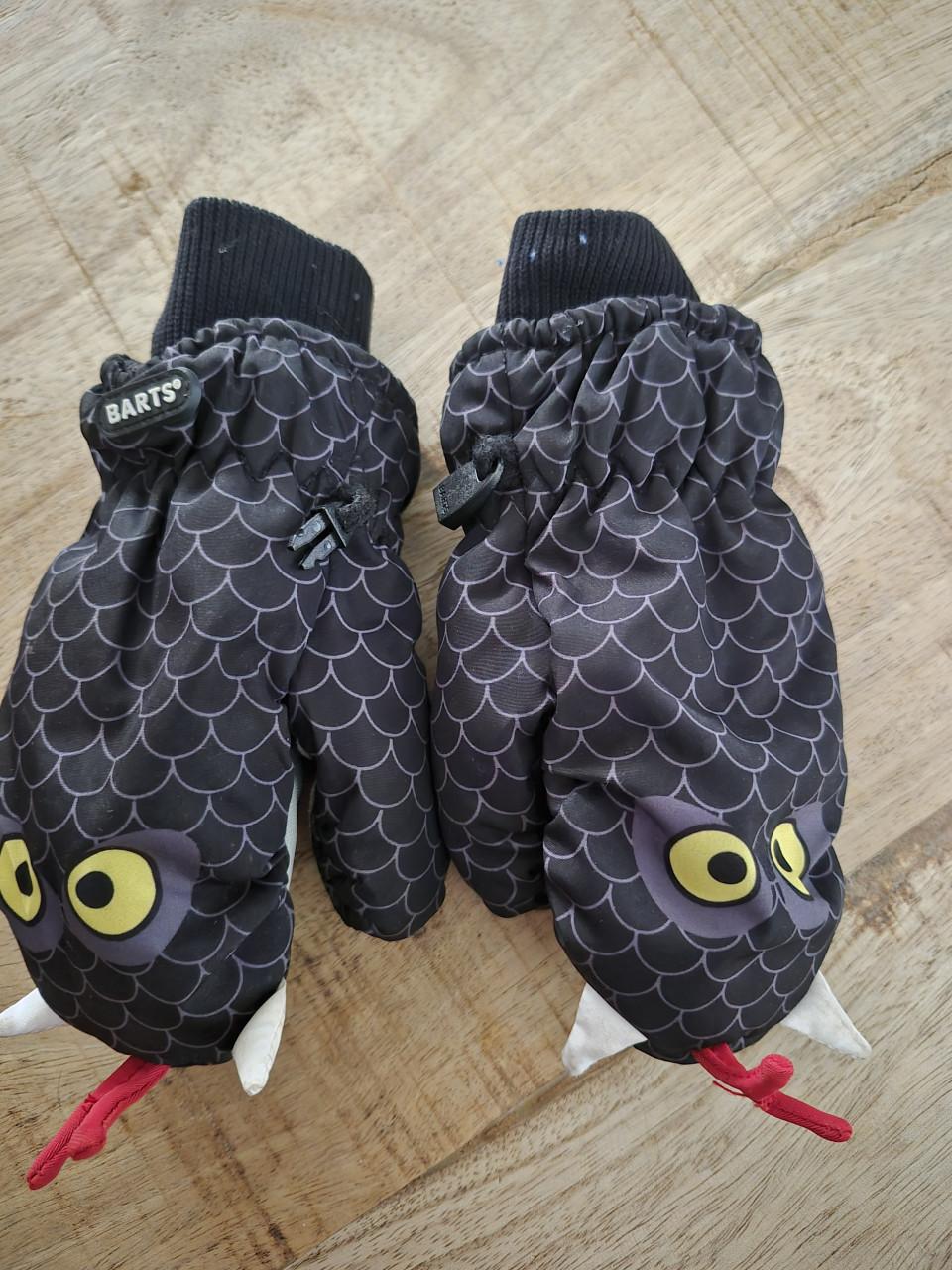 Barts slangenwanten, maat 2-3 jaar