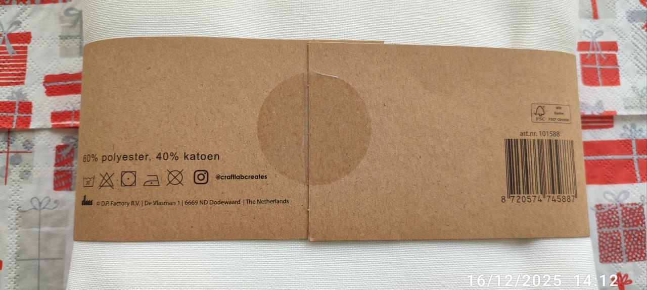 Nieuw beige tafelkleed (60% polyester, 40% katoen) - 140 x 250 cm