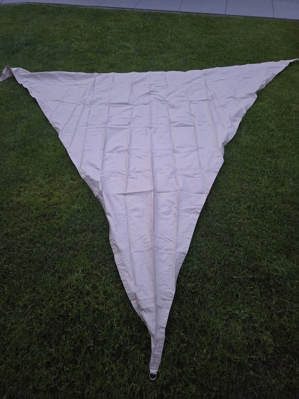 Schaduwdoek 3x3x3 meter (creme)