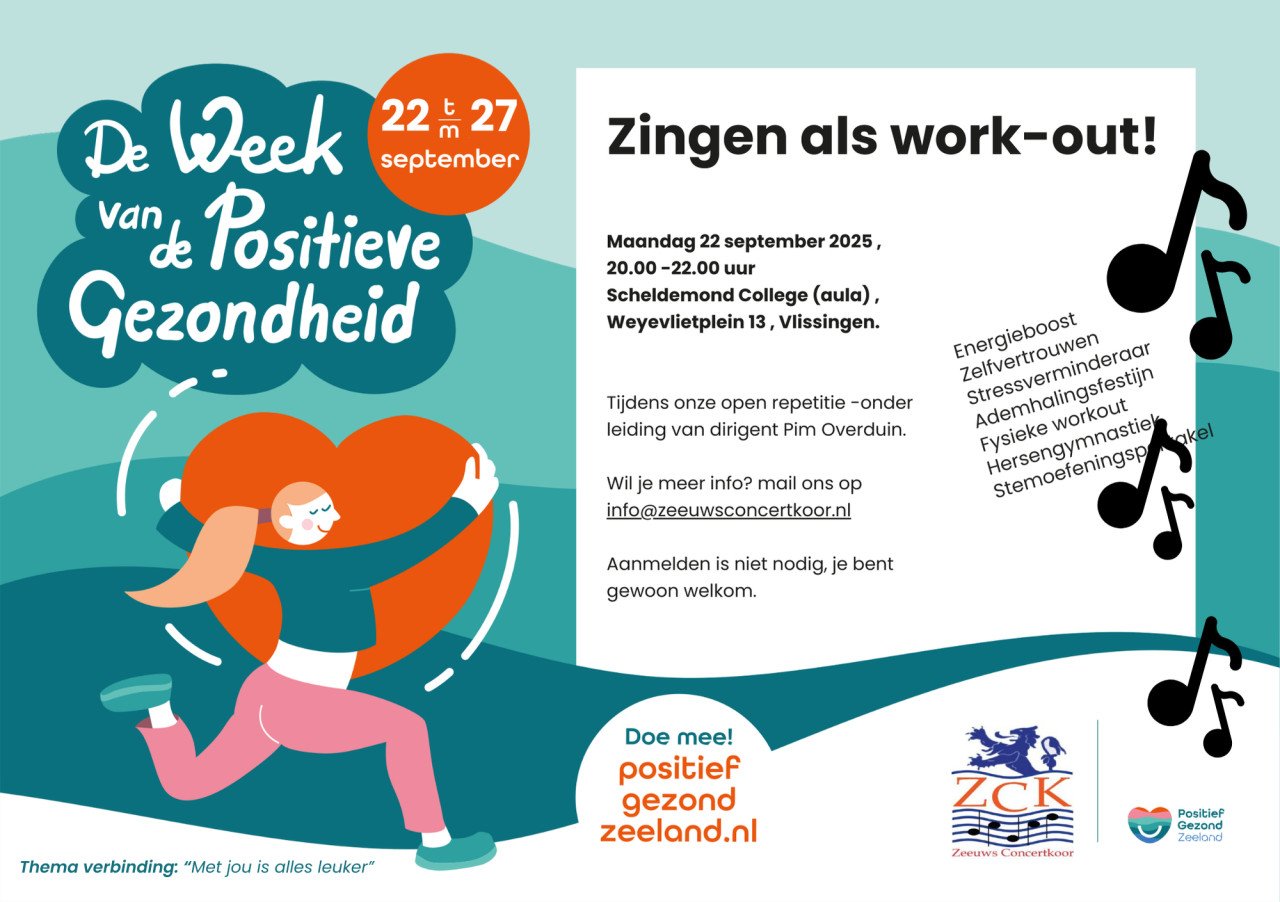 Zingen als Work-out _ Vlissingen_ Week van de Positieve Gezondheid
