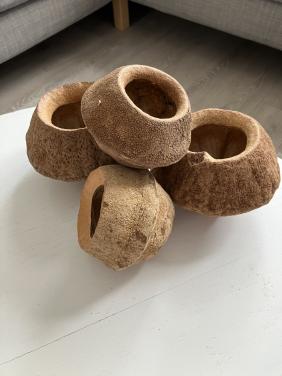 4 stuks Monkey pots