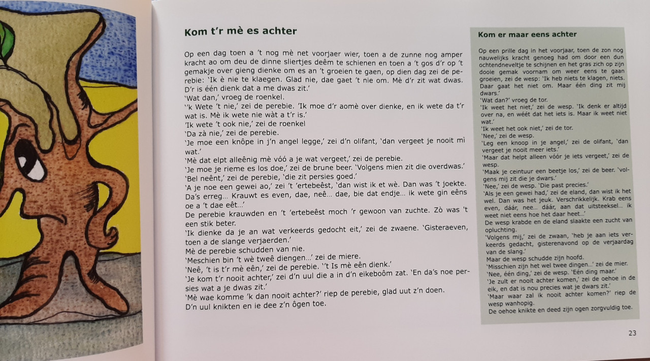 "Meschien wè" , 19 verhalen van Toon Tellegen in het Zeêuws