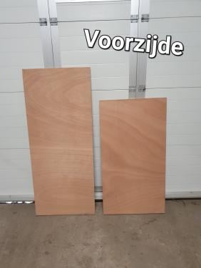 2x Multiplex plaat 40mm voor werkbank, keuken, schuur of garage.