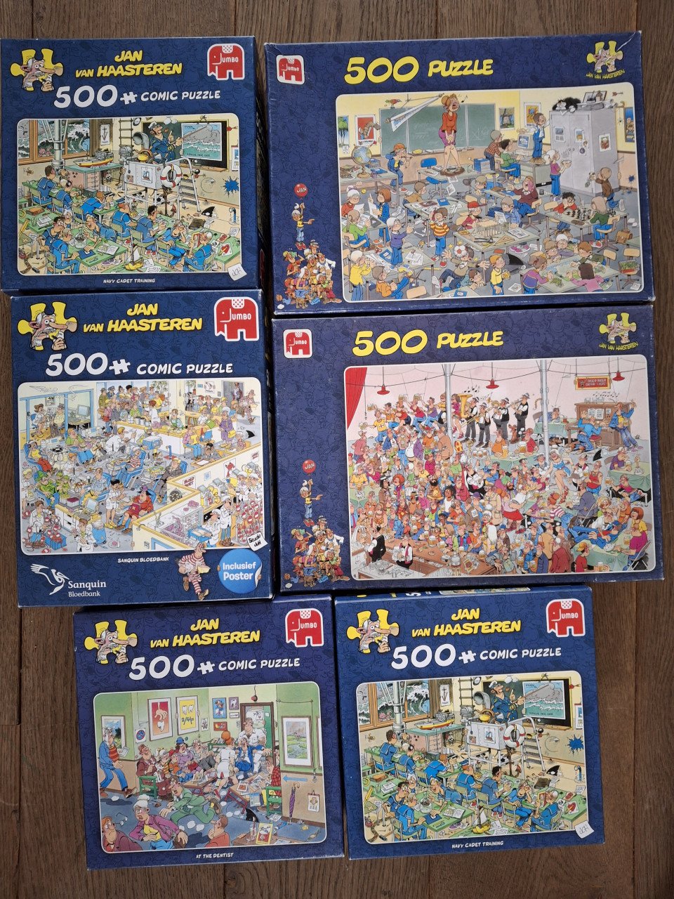 Heel veel WASGIJ en VAN HAASTEREN puzzels, 5 euro per puzzel
