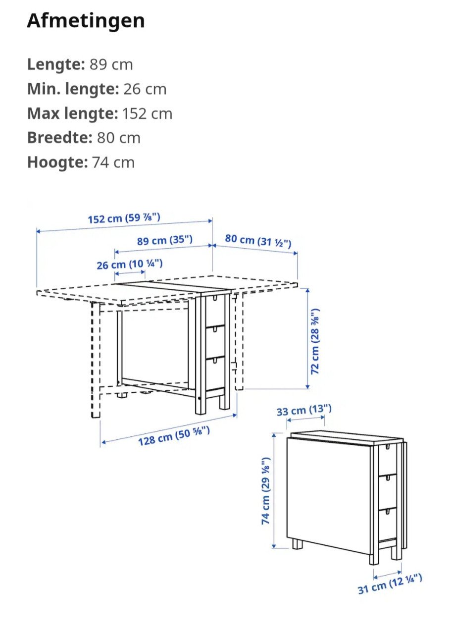 Norden klaptafel