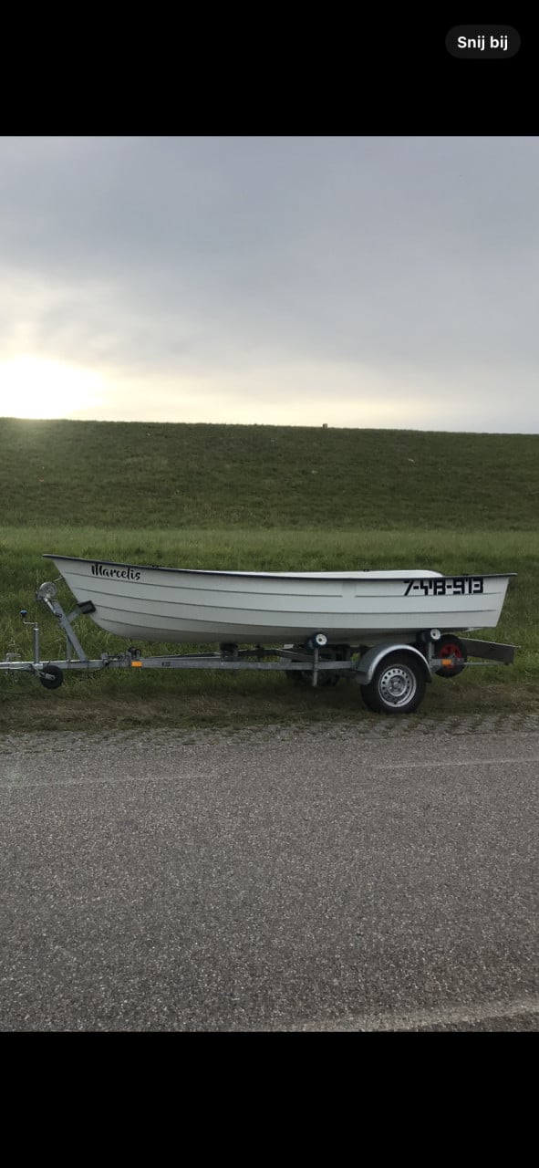 Boot 420 met 15 pk mercury incl. Kanteltrailer