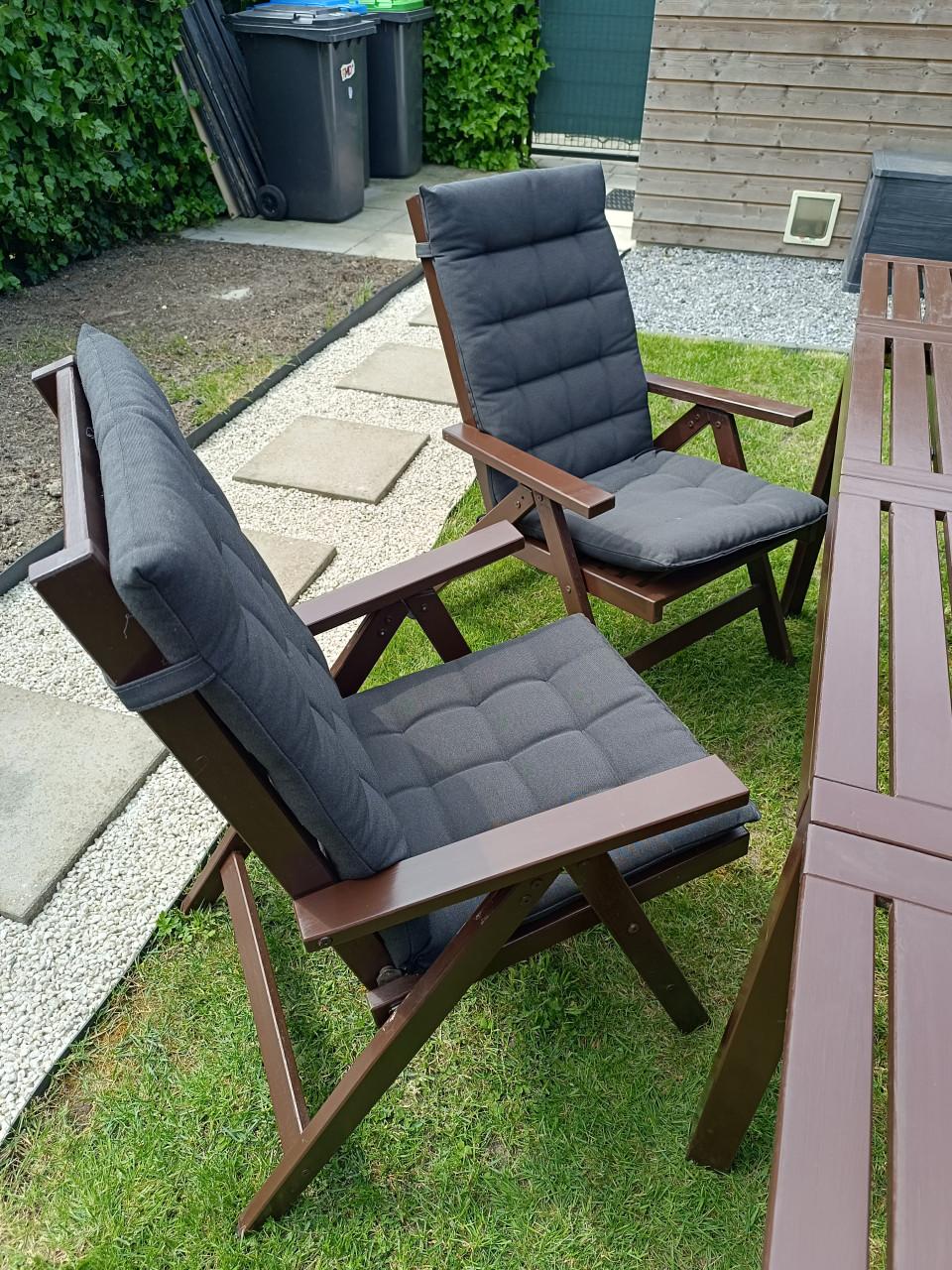 IKEA APPLARO tuinset te koop – bruin gebeitst massief hout