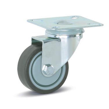 Zwenkwiel 50 mm met montageplaat (nieuw), merk Steinco